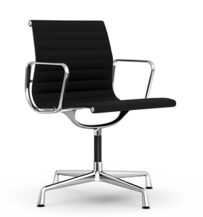 Aluminium Chair EA 103 / EA 104 EA 103 - non-pivotante|Nero|Chromé