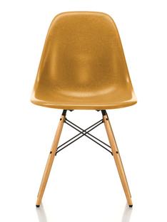 Eames Fiberglass Chair DSW Eames ochre dark|Frêne tons miel