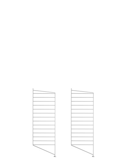 Échelle sur pied String System, Lot de 2, 85 x 30 cm, Gris