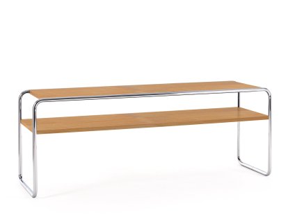 Table basse à étages B 10/1 Bauhaus, Hêtre teinté couleur cerisier