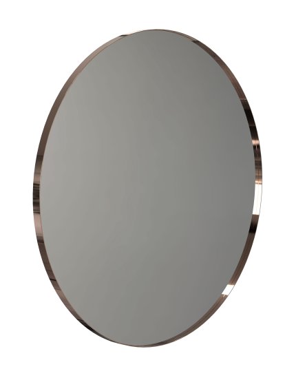 Unu Miroir rond, ø 100 cm, Cuivre poli