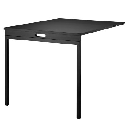 String System Folding Table, Frêne teinté noir / noir