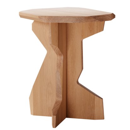 Tabouret Fels, Chêne ciré