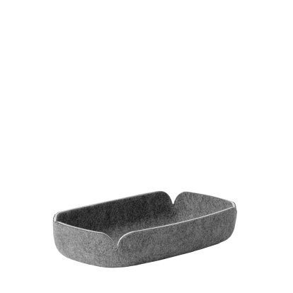 Panier/plateau Restore, L 28 cm x L 15,5 cm, Gris