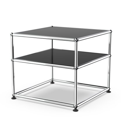 USM Haller table d'appoint Type 2, Métal, Noir graphite RAL 9011