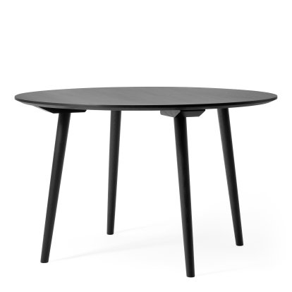 Table ronde In Between, Ø 120 cm, Chêne laqué noir
