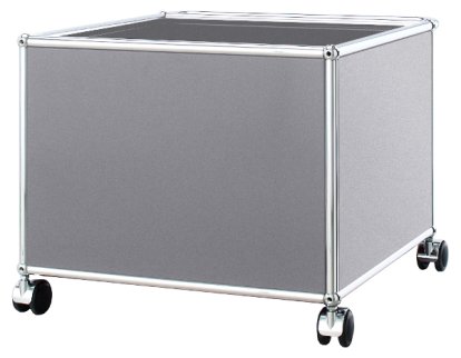 Caisson mobile pour enfants USM Haller, Argent mat USM, H 43 x L 53 x P 53 cm