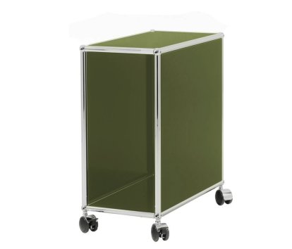 Caisson à roulettes unité centrale USM Haller, Vert olive RAL 6003