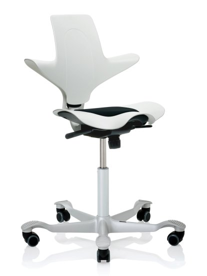 Capisco Puls 8010, White, Xtreme noir, Argent