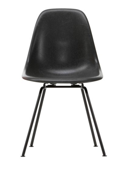 Eames Fiberglass Chair DSX, Eames elephant hide grey, Finition époxy basic dark lisse