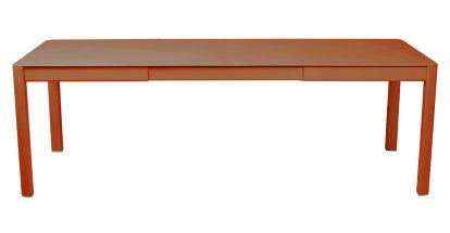 Table Ribambelle, L 149/234 x P 100 cm, Orange confite