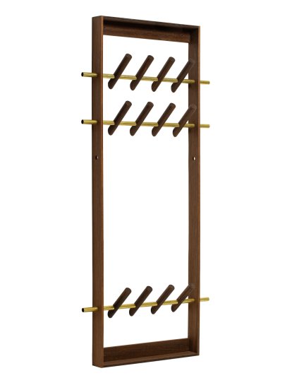 Coat Frame, Chêne fumé / laiton