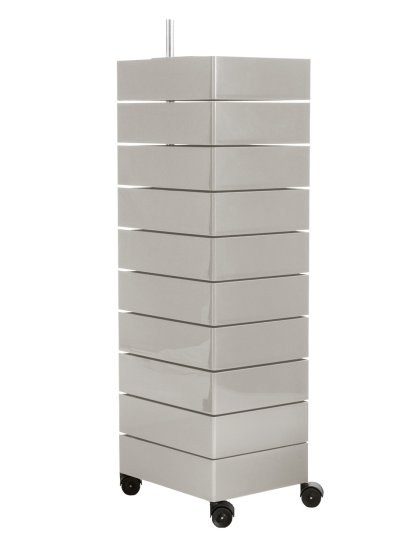 360° Container, 1270 mm (10 étages ), Gris Clair