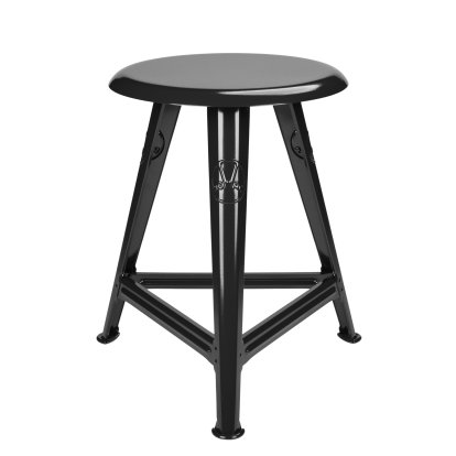 Tabouret Rowac IS - 48 cm, Noir brillant