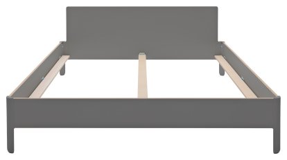 Lit double Nait, 180 x 200, Avec tête de lit, CPL anthracite