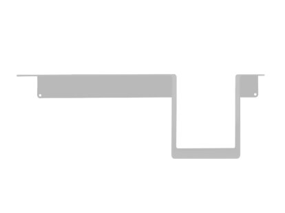 Table de nuit Siebenschläfer/Tagedieb , Acier gris clair mat