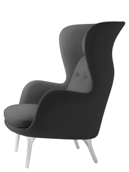 Fauteuil Ro, Christianshavn 1172 - Gris uni, Sans repose-pied