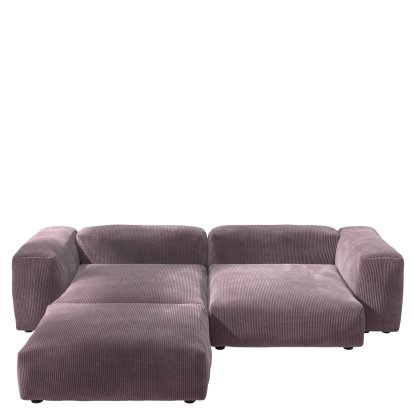 Vetsak Sofa Set 3, Cord velours - Blossom, Sans coussin