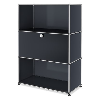 Meuble haut Highboard M avec 1 porte battante , Anthracite RAL 7016