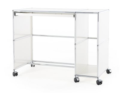Bureau USM Haller à roulettes Type 1, Blanc pur RAL 9010