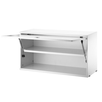 String System élément placard avec porte abattante, L 78 cm / Blanc