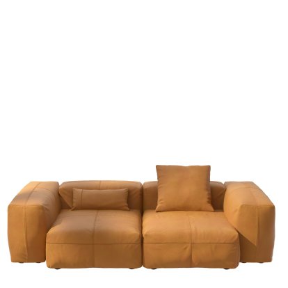 Vetsak Sofa Set 2, M, Cuir - Marron, Avec coussin