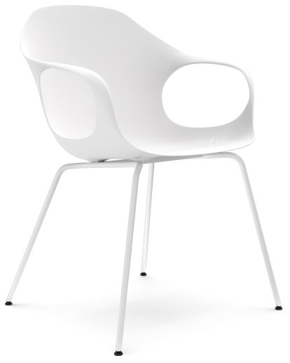 Chaise Elephant Tube, Blanc, Acier, couleur de la coque