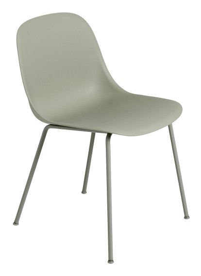 Chaise Fiber Side Tube, Vert dusty
