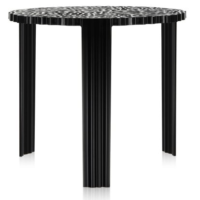 Table d'appoint T-Table, 44 cm, Opaque, Noir