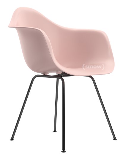 Eames Plastic Armchair RE DAX, Rose pâle, Sans rembourrage, Sans rembourrage, Version standard - 43 cm, Revêtement basic dark