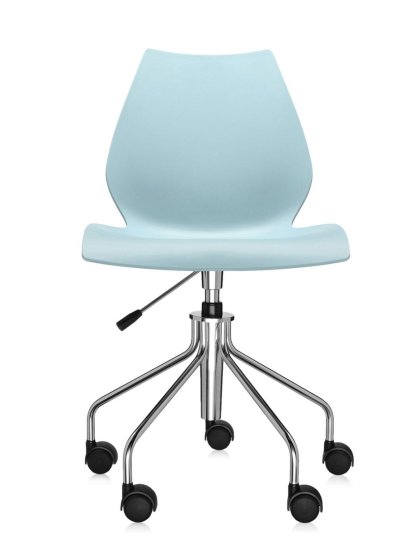Chaise Maui Swivel Chair, Sans accoudoirs, Bleu clair