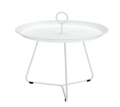 Table d'appoint Eyelet , H 41 x Ø 57,5 cm, Muted White