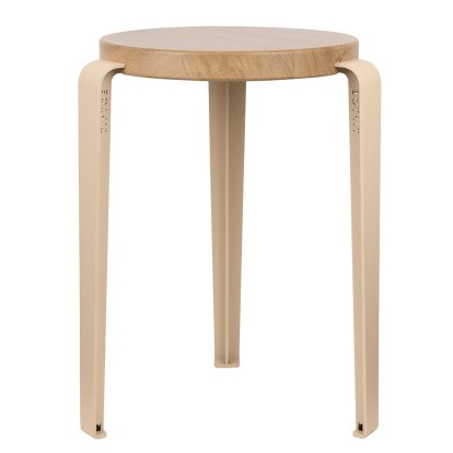 Tabouret Lou, bois massif, Chêne massif, TipToe x HEJU - Beige épicéa