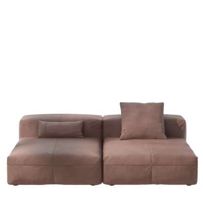 Vetsak Sofa Set 1, L, Cuir - Pierre, Avec coussin
