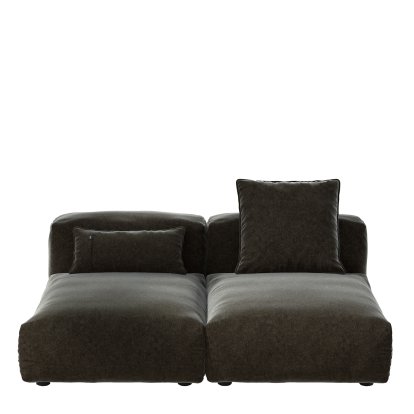 Vetsak Sofa Set 1, M, Suave - Anthracite, Avec coussin