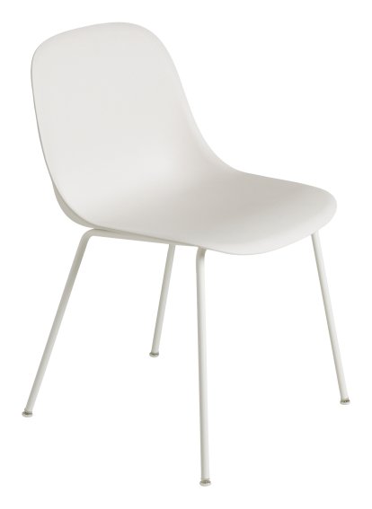 Chaise Fiber Side Tube, Blanc naturel