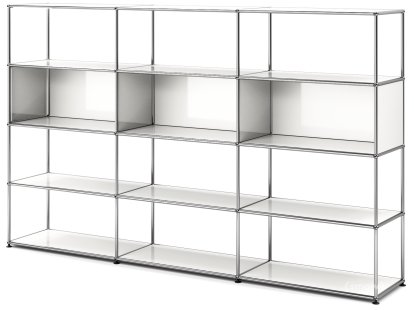 Étagère de salon USM Haller XL, Blanc pur RAL 9010