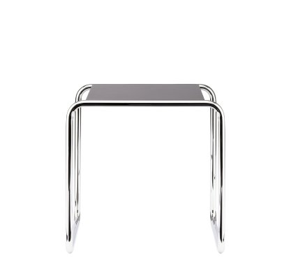 Table d'appoint B 9 Bauhaus originale, B 9a (H 45 x l 45 cm), Hêtre teinté, Acajou (TP 34)