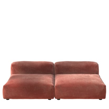 Vetsak Sofa Set 1, L, Cord velours - Brique, Sans coussin