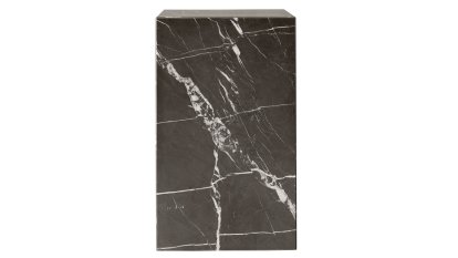 Table d'appoint Plinth  , H 51 x L 30 x P 30 cm, Gris-brun