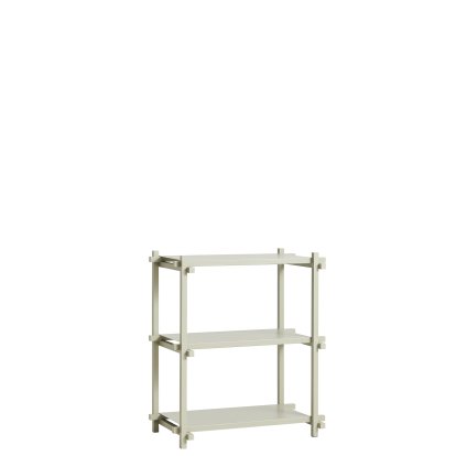 Étagère Woody, H 85,5 cm x L 75,5 cm, Gris fumé / gris fumé