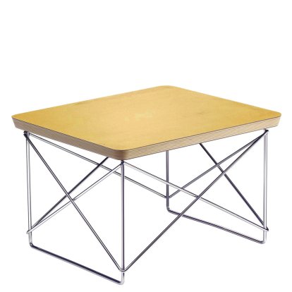 Table d'appoint Occasional Table LTR , Stratifié haute pression (HPL), feuille d'or, Poli chromé