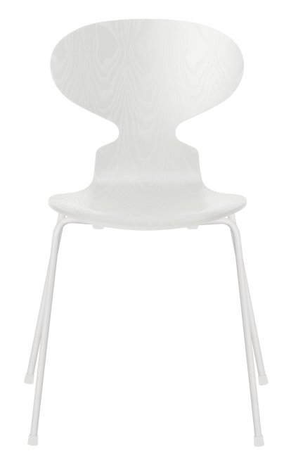 Chaise Fourmi (Ant), Frêne coloré, Blanc, Blanc