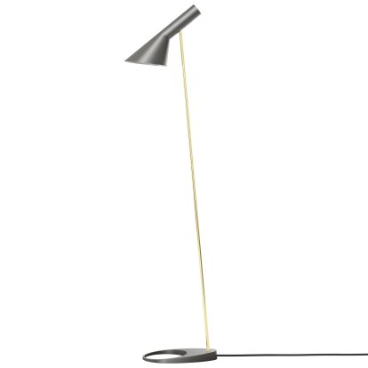 Lampadaire AJ, Gris/Laiton