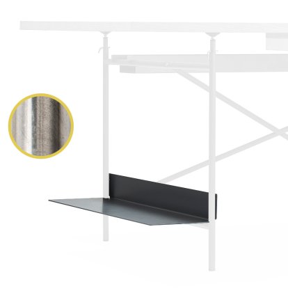 Support unité centrale pour pieds Eiermann, Pour cadre de table 66 cm Eiermann 1 & 2, Brut