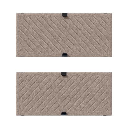 USM Haller Soft Panel Mono pour étagère USM, 75 cm x 35 cm, Taupe, Diagonales