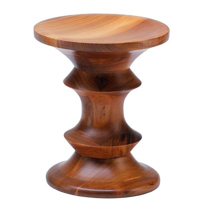 Tabourets Eames Stools, Modell C / noyer brillant