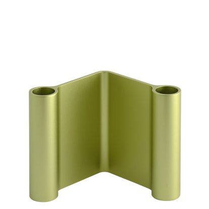 Bougeoir Pair, Vert, H 11 cm