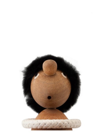 Figurines en bois Optimist & Pessimist, Pessimiste