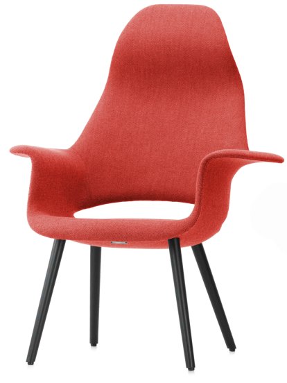 Organic Highback, Rouge coquelicot / ivoire